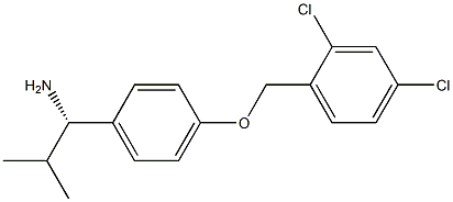 (1S)-1-(4-[(2,4-DICHLOROPHENYL)METHOXY]PHENYL)-2-METHYLPROPYLAMINE Struktur
