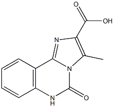 3-METHYL-5-OXO-5,6-DIHYDRO-IMIDAZO[1,2-C]QUINAZOLINE-2-CARBOXYLIC ACID Struktur