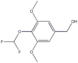 [4-(DIFLUOROMETHOXY)-3,5-DIMETHOXYPHENYL]METHANOL Struktur