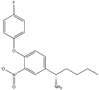 (1S)-1-[4-(4-FLUOROPHENOXY)-3-NITROPHENYL]PENTYLAMINE Struktur