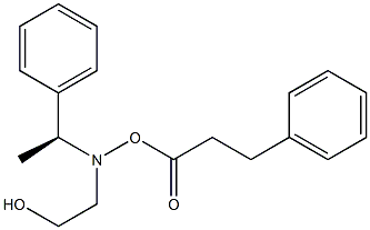 BENZYL (S)-[(2-HYDROXYETHYL)-(1-PHENYLETHYL)-AMINO]-ACETATE Struktur