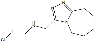 N-METHYL-N-(6,7,8,9-TETRAHYDRO-5H-[1,2,4]TRIAZOLO[4,3-A]AZEPIN-3-YLMETHYL)AMINE HYDROCHLORIDE Struktur