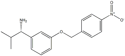 (1S)-2-METHYL-1-(3-[(4-NITROPHENYL)METHOXY]PHENYL)PROPYLAMINE Struktur