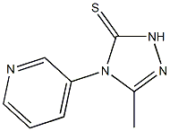 4,5-DIHYDRO-3-METHYL-4-(PYRIDINE-3-YL)-1,2,4-TRIAZOLE-5(1H)-THIONE Struktur