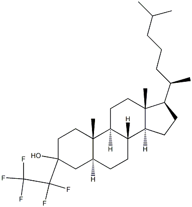 3-PENTAFLUOROETHYL-5A-CHOLESTAN-3-OL Struktur