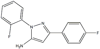 1-(2-FLUOROPHENYL)-3-(4-FLUOROPHENYL)-1H-PYRAZOL-5-AMINE Struktur
