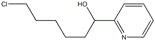 6-CHLORO-1-(2-PYRIDYL)-1-HEXANOL Struktur