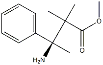 METHYL (3S)-3-AMINO-2,2-DIMETHYL-3-PHENYLBUTANOATE Struktur