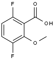 3,6-DIFLUORO-2-METHOXYBENZOIC ACID Structure