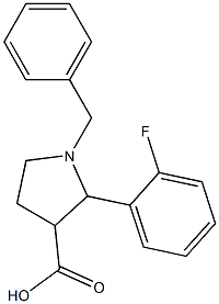 1-BENZYL-2-(2-FLUOROPHENYL)PYRROLIDINE-3-CARBOXYLIC ACID|