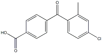4-(4-CHLORO-2-METHYLBENZOYL)BENZOIC ACID Structure