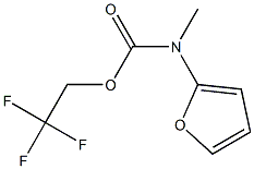 2,2,2-TRIFLUOROETHYL 2-FURYLMETHYLCARBAMATE Struktur