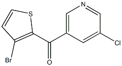 3-CHLORO-5-(3-BROMO-2-THENOYL)PYRIDINE Structure