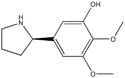 5-((2R)PYRROLIDIN-2-YL)-2,3-DIMETHOXYPHENOL Struktur