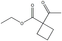 1-ACETYL-CYCLOBUTANECARBOXYLIC ACID ETHYL ESTER Struktur