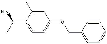 (1R)-1-[2-METHYL-4-(PHENYLMETHOXY)PHENYL]ETHYLAMINE Struktur