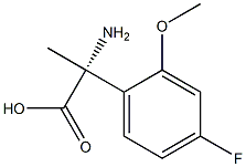 (2R)-2-AMINO-2-(4-FLUORO-2-METHOXYPHENYL)PROPANOIC ACID Struktur