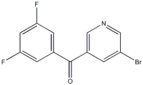 3-BROMO-5-(3,5-DIFLUOROBENZOYL)PYRIDINE|