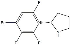 (2S)-2-(4-BROMO-2,3,6-TRIFLUOROPHENYL)PYRROLIDINE Struktur