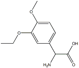 AMINO-(3-ETHOXY-4-METHOXY-PHENYL)-ACETIC ACID Struktur
