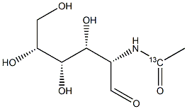2-ACETAMIDO-2-DEOXY-D-[1-13C]MANNOSE, , 結(jié)構(gòu)式