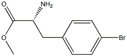 METHYL (2R)-2-AMINO-3-(4-BROMOPHENYL)PROPANOATE Structure