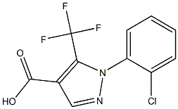 1-(2-CHLOROPHENYL)-5-(TRIFLUOROMETHYL)-1H-PYRAZOLE-4-CARBOXYLIC ACID Struktur