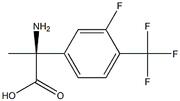 (2S)-2-AMINO-2-[3-FLUORO-4-(TRIFLUOROMETHYL)PHENYL]PROPANOIC ACID Struktur