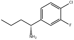 (1R)-1-(4-CHLORO-3-FLUOROPHENYL)BUTYLAMINE Struktur