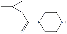 1-[(2-METHYLCYCLOPROPYL)CARBONYL]PIPERAZINE Struktur