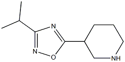 3-(3-ISOPROPYL-1,2,4-OXADIAZOL-5-YL)PIPERIDINE Struktur