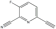 6-ETHYNYL-3-FLUOROPYRIDINE-2-CARBONITRILE Struktur