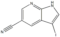 3-IODO-1H-PYRROLO[2,3-B]PYRIDINE-5-CARBONITRILE Struktur