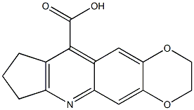 2,3,7,8-TETRAHYDRO-1H-6,9-DIOXA-4-AZA-CYCLOPENTA[B]ANTHRACENE-11-CARBOXYLIC ACID Struktur