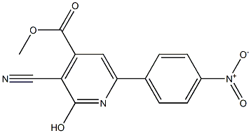 METHYL 3-CYANO-6-(4-NITROPHENYL)-2-HYDROXYPYRIDINE-4-CARBOXYLATE Struktur