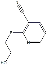 2-(2-HYDROXYETHYLTHIO)NICOTINONITRILE Structure