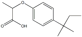 2-[4-(1,1-DIMETHYLPROPYL)PHENOXY]PROPANOIC ACID Struktur