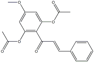 ACETIC ACID 3-ACETOXY-5-METHOXY-2-[(E)-(3-PHENYL-ACRYLOYL)]-PHENYL ESTER Struktur
