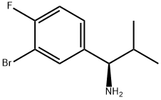 (1R)-1-(3-BROMO-4-FLUOROPHENYL)-2-METHYLPROPYLAMINE Struktur