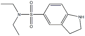 N,N-DIETHYLINDOLINE-5-SULFONAMIDE Struktur
