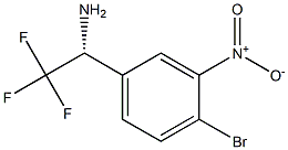(1R)-1-(4-BROMO-3-NITROPHENYL)-2,2,2-TRIFLUOROETHYLAMINE Struktur