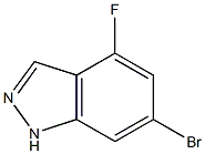 6-BROMO-4-FLUORO (1H)INDAZOLE Struktur
