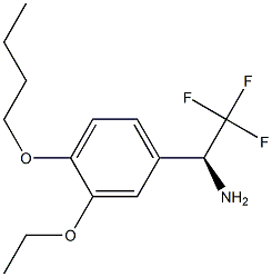 (1S)-1-(4-BUTOXY-3-ETHOXYPHENYL)-2,2,2-TRIFLUOROETHYLAMINE Struktur