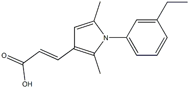 (2E)-3-[1-(3-ETHYLPHENYL)-2,5-DIMETHYL-1H-PYRROL-3-YL]ACRYLIC ACID