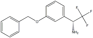 (1R)-2,2,2-TRIFLUORO-1-[3-(PHENYLMETHOXY)PHENYL]ETHYLAMINE Struktur