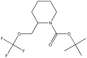 TERT-BUTYL 2-[(TRIFLUOROMETHOXY)METHYL]PIPERIDINE-1-CARBOXYLATE Struktur