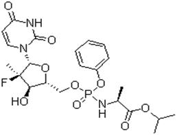 N-[[P(S),2'R]-2'-脫氧-2'-氟-2'-甲基-P-苯基-5'-尿苷?；鵠-L-丙氨酸異丙酯