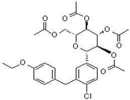 2-氯-5-（2，3，4，6-四-0-乙?；?β-D-吡喃葡萄糖-1-基）-4’-乙氧基二苯甲烷