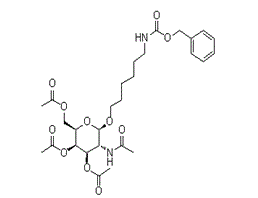 N-[6-[[3,4,6-三-O-乙?；?2-(乙酰氨基)-2-脫氧-beta-D-吡喃半乳糖基]氧基]己基]氨基甲酸芐酯