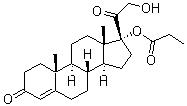 CAS 登錄號：19608-29-8, CB-03-01, 21-羥基-17-(1-氧代丙氧基)孕甾-4-烯-3,20-二酮